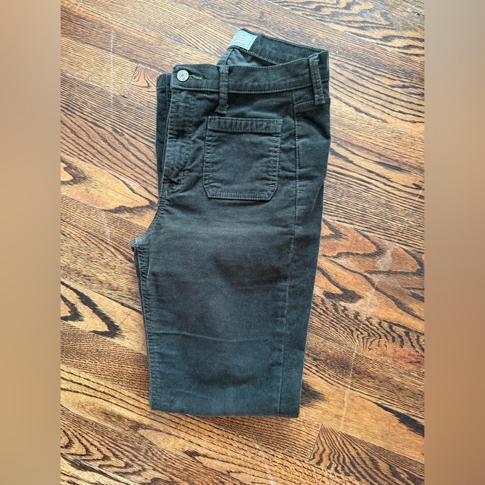 Gap Green 70s Flare High Rise Cords